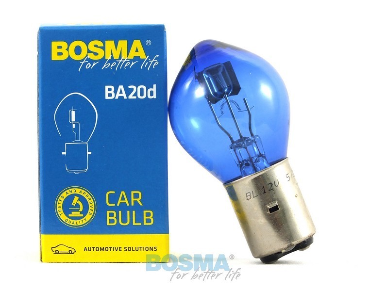 ampoule BA20d 35/35W 12V BLEU 501202BLK BOSMA