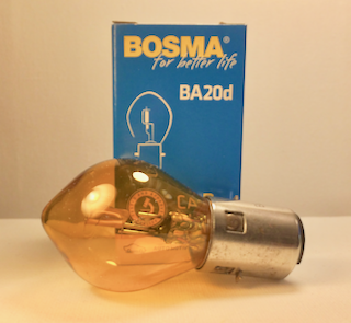 ampoule BA20d 45/40W S2 12V JAUNE 12748/86 Bosch