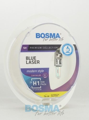 H1 P14.5s BLUE LASER 55W 12V - 2 ampoules