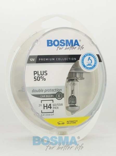 Lampe LED-umbaukit 12v 60/55w h4 p43t bleu/jaune/blanc-filtre avec marquage CE-certificat